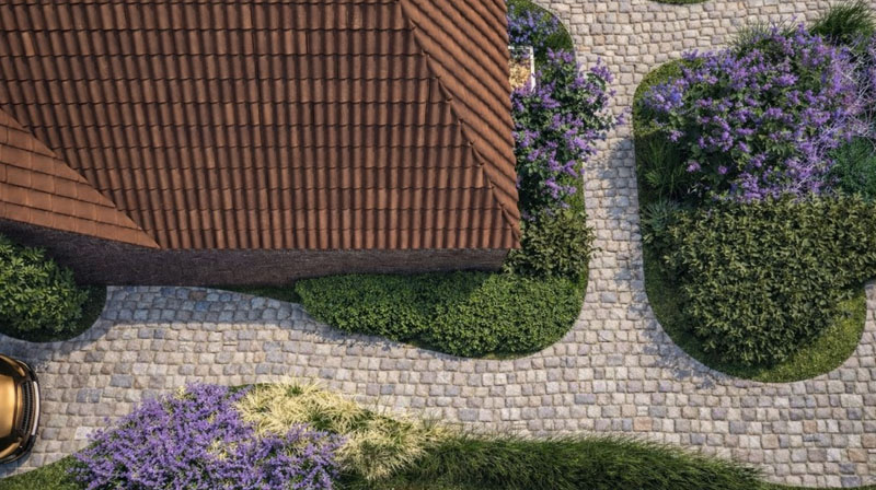 Beleeftuin met bijgebouw Poppel