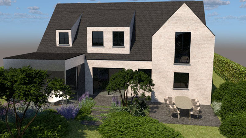 Gezinstuin met zwembad en poolhouse Beerse