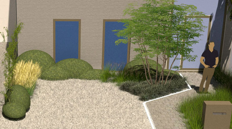 Tuin Van Heden Voortuin met extra parkeerplaats Minderhout
