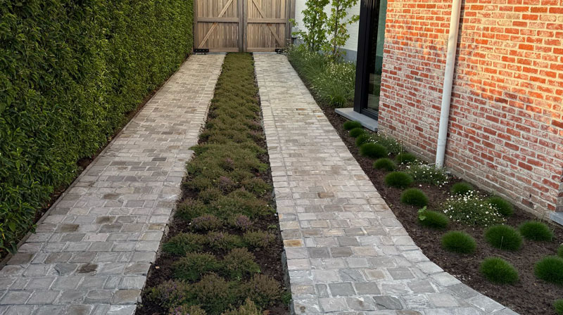 Tuin Van Heden karrespoor bij gezinstuin in Beerse